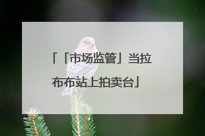 「市场监管」当拉布布站上拍卖台