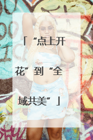 “点上开花”到“全域共美”