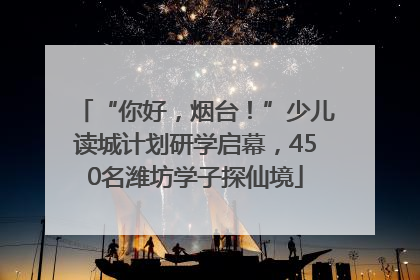 “你好，烟台！”少儿读城计划研学启幕，450名潍坊学子探仙境