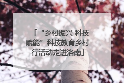 “乡村振兴 科技赋能”科技教育乡村行活动走进洛南