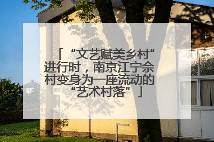 “文艺赋美乡村”进行时，南京江宁佘村变身为一座流动的“艺术村落”