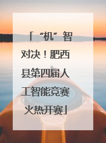 “机”智对决！肥西县第四届人工智能竞赛火热开赛