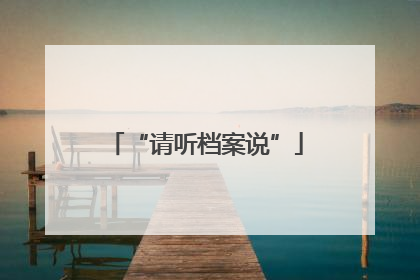 “请听档案说”