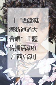 “西部陆海新通道大合唱”主题传播活动在广西启动