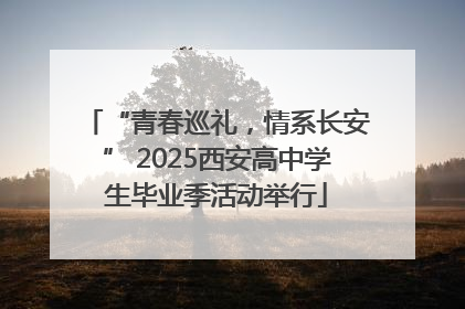 “青春巡礼，情系长安” 2025西安高中学生毕业季活动举行