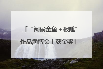 “闽侯金鱼＋根雕”作品渔博会上获金奖