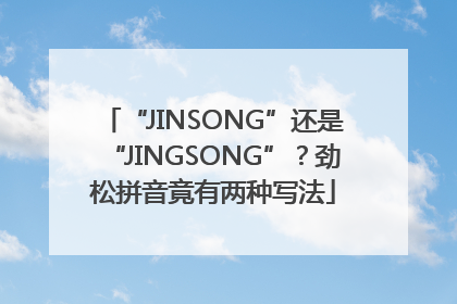 “JINSONG”还是“JINGSONG”？劲松拼音竟有两种写法