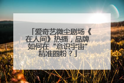 爱奇艺微尘剧场《在人间》热播，品牌如何在“意识宇宙”精准圈粉？