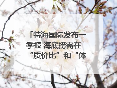 特海国际发布一季报 海底捞需在“质价比”和“体验感”中找到平衡｜新经济观察
