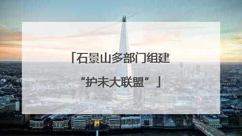 石景山多部门组建“护未大联盟”