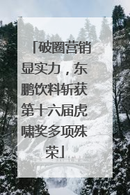 破圈营销显实力，东鹏饮料斩获第十六届虎啸奖多项殊荣