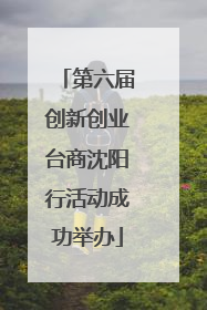 第六届创新创业台商沈阳行活动成功举办