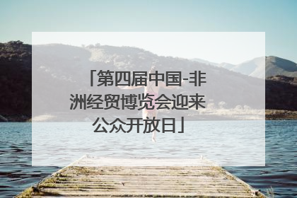 第四届中国-非洲经贸博览会迎来公众开放日