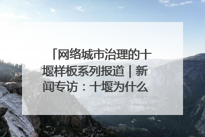 网络城市治理的十堰样板系列报道｜新闻专访：十堰为什么成为“黑马型”城市治理网络维度典型