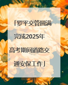 罗平交管圆满完成2025年高考期间道路交通安保工作