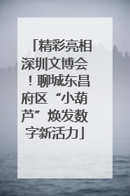 精彩亮相深圳文博会！聊城东昌府区“小葫芦”焕发数字新活力