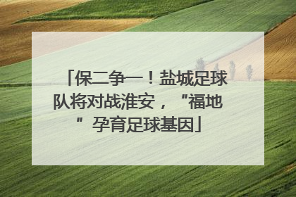 保二争一！盐城足球队将对战淮安，“福地”孕育足球基因