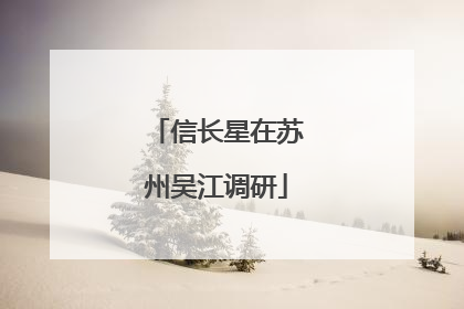 信长星在苏州吴江调研