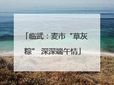临武：麦市“草灰粽” 深深端午情