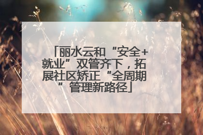 丽水云和“安全+就业”双管齐下，拓展社区矫正“全周期”管理新路径