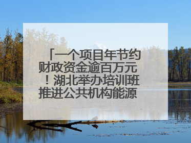 一个项目年节约财政资金逾百万元！湖北举办培训班推进公共机构能源费用托管工作
