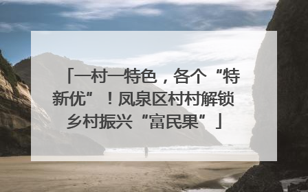 一村一特色，各个“特新优”！凤泉区村村解锁乡村振兴“富民果”