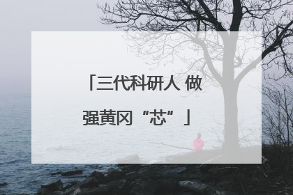三代科研人 做强黄冈“芯”