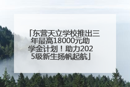 东营天立学校推出三年最高18000元助学金计划！助力2025级新生扬帆起航