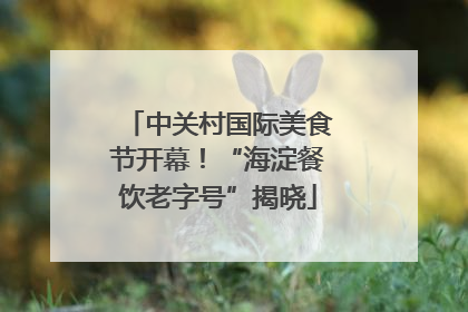 中关村国际美食节开幕！“海淀餐饮老字号”揭晓