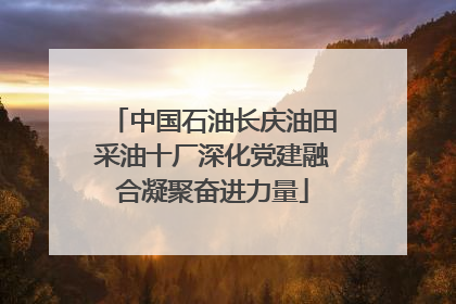 中国石油长庆油田采油十厂深化党建融合凝聚奋进力量