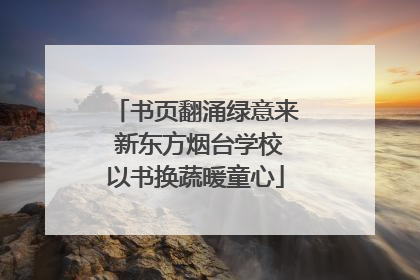 书页翻涌绿意来 新东方烟台学校以书换蔬暖童心