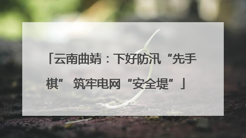 云南曲靖：下好防汛“先手棋” 筑牢电网“安全堤”