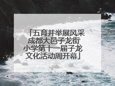五育并举展风采 成都大邑子龙街小学第十一届子龙文化活动周开幕