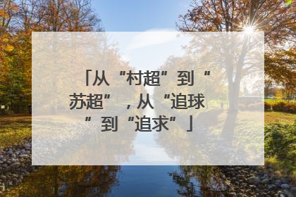 从“村超”到“苏超”，从“追球”到“追求”
