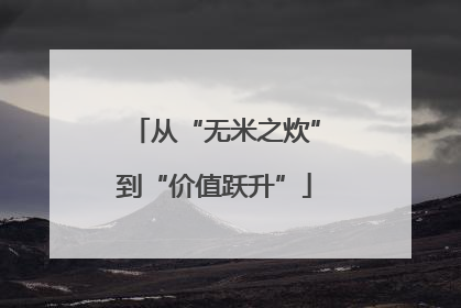 从“无米之炊”到“价值跃升”