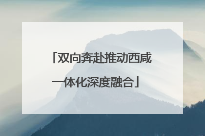 双向奔赴推动西咸一体化深度融合