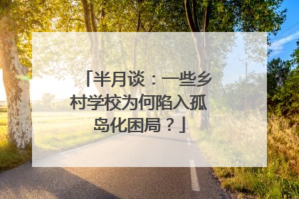 半月谈：一些乡村学校为何陷入孤岛化困局？