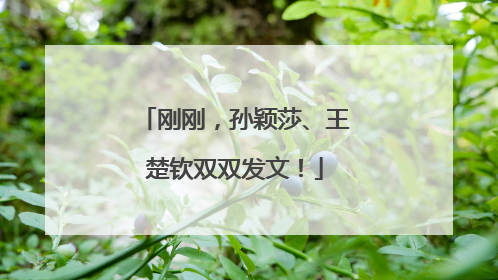 刚刚，孙颖莎、王楚钦双双发文！