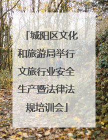 城阳区文化和旅游局举行文旅行业安全生产暨法律法规培训会