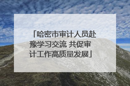 哈密市审计人员赴豫学习交流 共促审计工作高质量发展