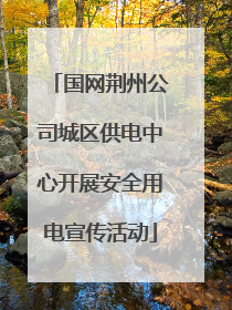 国网荆州公司城区供电中心开展安全用电宣传活动
