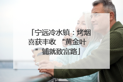 宁远冷水镇：烤烟喜获丰收 “黄金叶”铺就致富路
