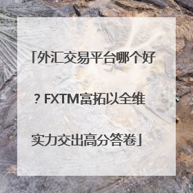 外汇交易平台哪个好？FXTM富拓以全维实力交出高分答卷