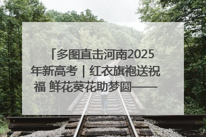 多图直击河南2025年新高考｜红衣旗袍送祝福 鲜花葵花助梦圆——尉氏县高考暖心送考