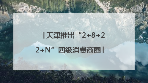 天津推出“2+8+22+N”四级消费商圈