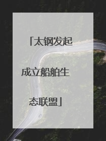 太钢发起成立船舶生态联盟