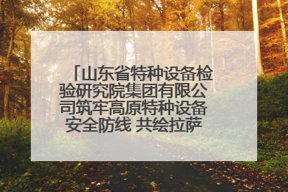 山东省特种设备检验研究院集团有限公司筑牢高原特种设备安全防线 共绘拉萨美好生活画卷