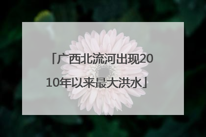 广西北流河出现2010年以来最大洪水