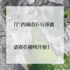 广西城市乒乓球邀请赛在柳州开赛