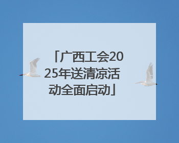 广西工会2025年送清凉活动全面启动